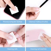 Individual Packed Nail Wipes Cleaner Nail Art Soak Off Nail Cleanser Wrap For Manicure Gel Polish Remover Nail UV Wipes